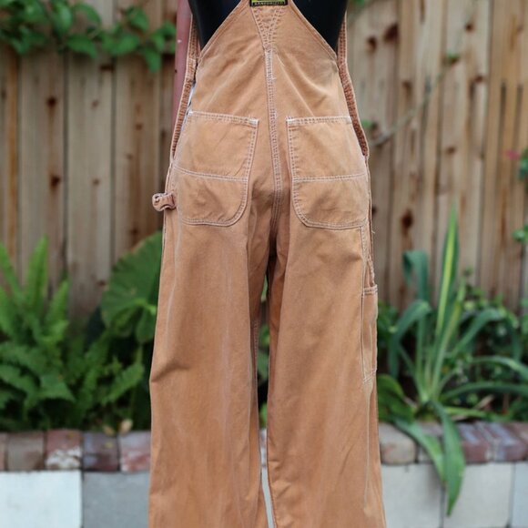 Vintage DEE CEE Bib Overalls / Terra Cotta/ Worn Faded, Up to Size 27W - Picture 8 of 8